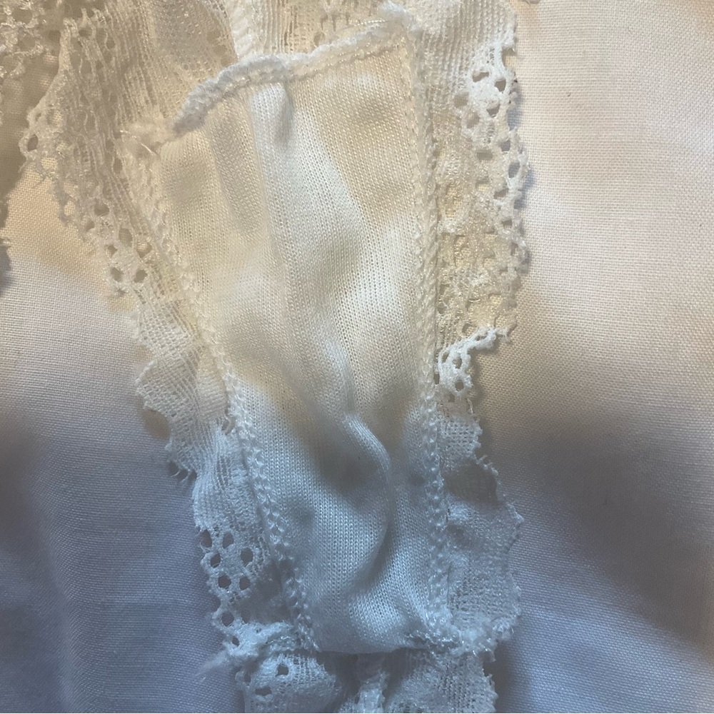 NWT Ladies René Rofé White Lace Halter Backless Bodysuit Sz. S/M Bridal - Picture 8 of 14